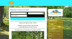 Desktop Screenshot of campinglesfougereslacanau.com