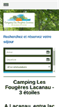 Mobile Screenshot of campinglesfougereslacanau.com